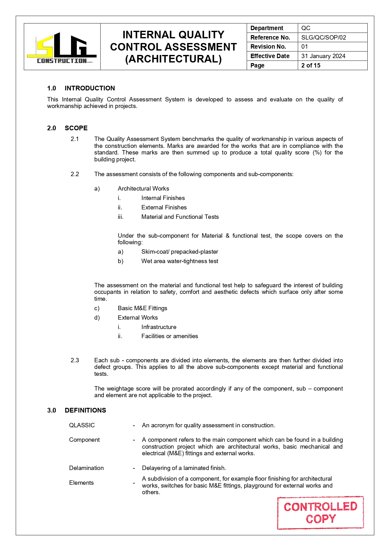 SLG-PRO-SOP Page 3